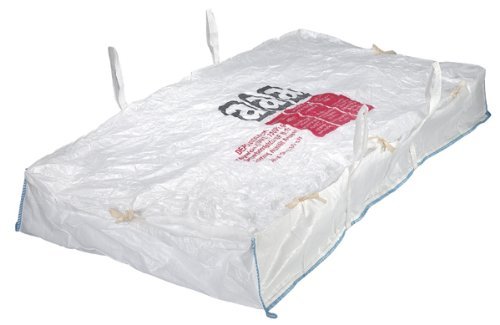 BIG BAG ASBEST 260x125x30 cm 6750 Kg Bruchlast, PLATTENBAG für Asbest, Big Pack Transportsack, Schüttgutbehälter BigBag, Entsorgung Bags